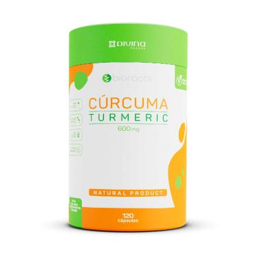 Imagem de Suplemento Nutricional Cúrcuma Turmeric 600mg Bioroots 100% natural com 120 cápsulas Biorrots 120 cápsulas