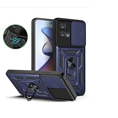 Imagem de Capa Case Capinha Anti Impacto Ring Luxo Com Proteção de Camera Para Motorola Edge 30 Fusion (AZUL)