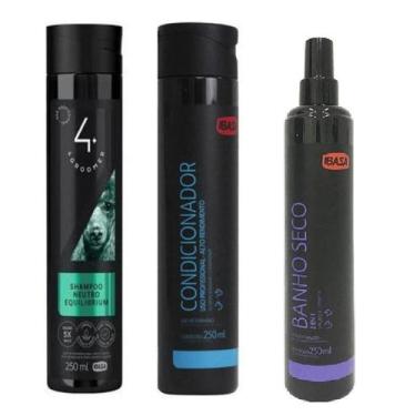 Imagem de Shampoo Neutro Equilibrium + Condicionador +Banho Seco Ibasa