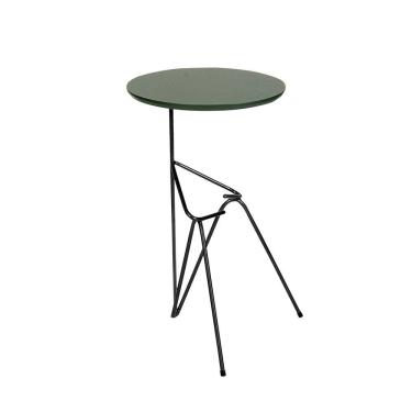 Imagem de Mesa De Canto Lateral Mesinha Bambino Preto - Verde