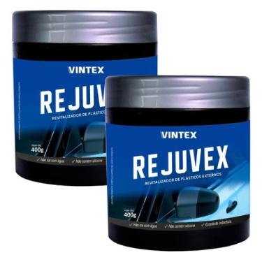 Imagem de 02 Revitalizador Para-choque E Plásticos Rejuvex 400g Vonixx
