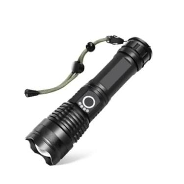 Imagem de Lanterna Tática T9 Militar Super Potente Led Recarregável USB com Zoom Longo Alcance para Trilhas Sitio Fazenda Vigilante INNOVI CRAFT