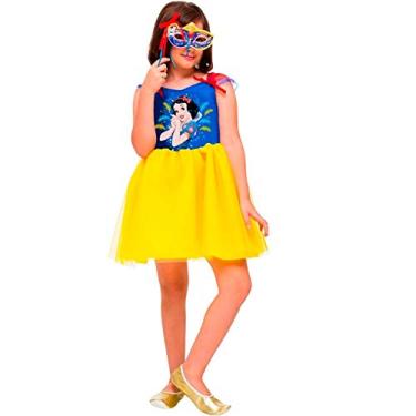 Imagem de Fantasia Princesa Branca de Neve Infantil Original Disney G 9-12
