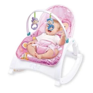 Imagem de Cadeira De Descanso Bebê Repouseira Baby Style Little Rosa Animals - T