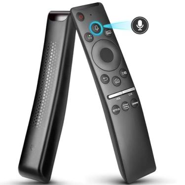 Imagem de Controle remoto de voz de substituição para Samsung Smart TV Voice Remote compatível com todas as TVs Samsung Smart Curved Frame QLED 8K 4K com função de voz