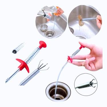 Imagem de Desentupidor com Garras Versátil 60/90 cm: Solução Eficiente para Ralos, Pias, Canos e Tubos - NEXUS MARKET (90 cm)