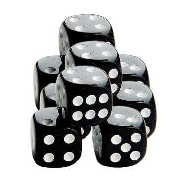 Imagem de 100 contas de plástico de 1,3 cm de cubo de dados sem furo, 6 lados, pingentes de dados de acrílico para brinco, colar, chaveiro, fabricação de joias, jogo de tabuleiro, cassino, festa, decoração