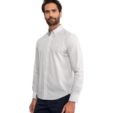 Imagem de Camisa Slim Fit Hangar 33 Fio Egipcio Branco Tam. G