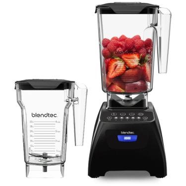 Imagem de Liquidificador Profissional 2 Jarras 2,6L e 2,2L com 4 Ciclos e 5 Velocidades, Blendtec Classic 575, Preto