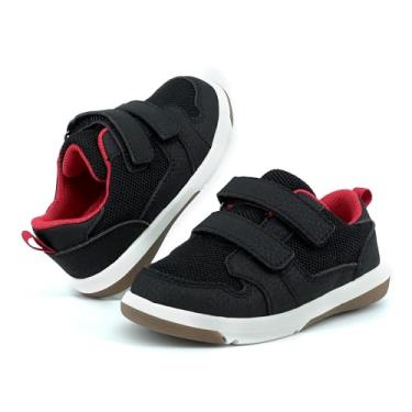 Imagem de SKYWHEEL Sapato feminino de uniforme escolar Mary Jane Sapatilha, Sapatos pretos para meninos 101, 8 Toddler