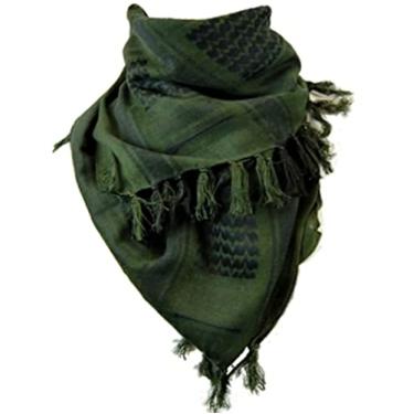 Imagem de Estilo Dhana Afgan Stole Military Shemagh Tactical Shemagh Árabe Desert Keffiyeh Neck & Head Scarf Wrap Turban Woven Cotton 100%, Verde