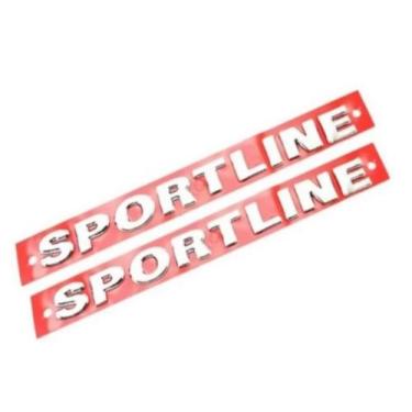 Imagem de kit duas peças emblema letreiro Sportline gol Fox polo Saveiro - Volks