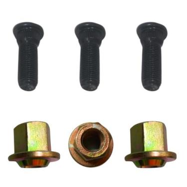 Imagem de Kit 3 Parafuso e Porca de Roda Traseira Ford Corcel Belina Pampa Del R