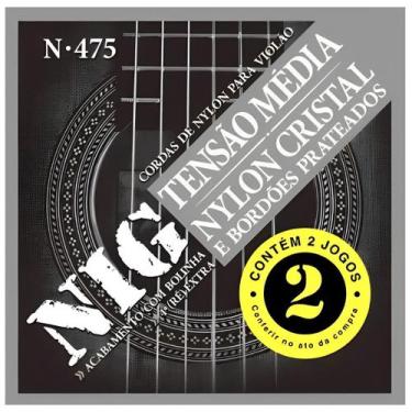 Imagem de Encordoamento Violão Nylon Tensão Média Nig N475 .028 Kit 2 Jogos PR2N