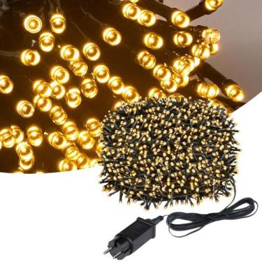 Imagem de Cordão Pisca Natal 300 Led 30 Metros 8 Funções Decoração a Prova D'Águ