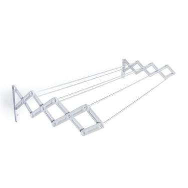 Imagem de Varal Suspenso Sanfonado Em Aço Para Apto ou Casa 1M Capacidade Para 1