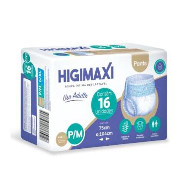 Imagem de Roupa Íntima Geriátrica Confortável Fralda Geriátrica P/m Higimaxi Pan