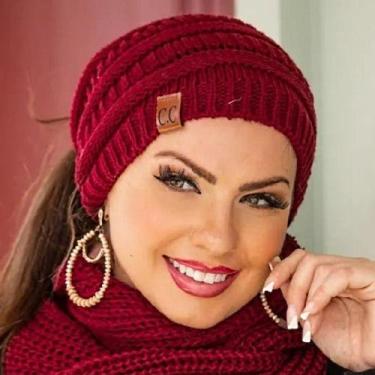 Imagem de Touca Inverno Gorro de Lã Feminina Com Furo Para Rabo De Cavalo - Supr