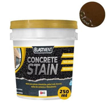 Imagem de Pigmento Verniz Para Decoração Concrete Stain 250ML Café - Elastment