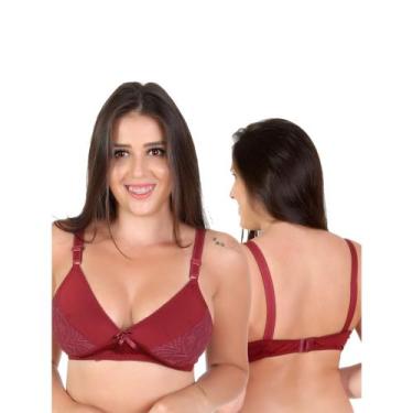 Imagem de Sutiã Reforçado Com Detalhe Em Renda - D Menina Lingerie, Rubro, G