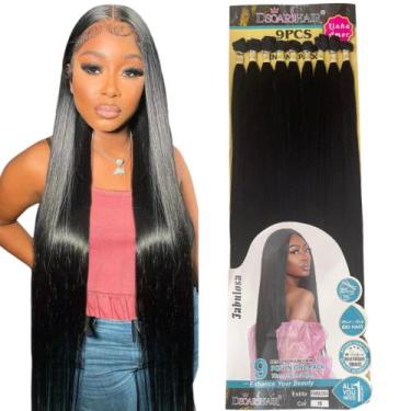 Imagem de Cabelo Bio Fibra Liso 80cm Idêntico Ao Humano Dsoar Hair Fabulosa - bb