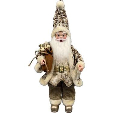 Imagem de Papai Noel Natal Bordô Marrom Decoração Natal 50cm - Zona Livre