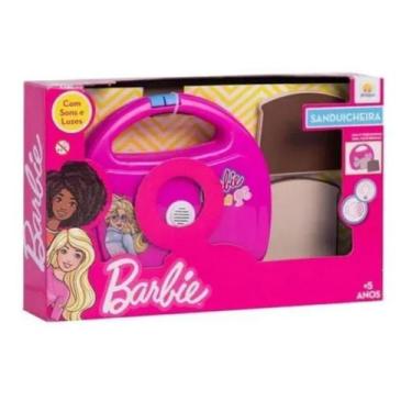 Imagem de Sanduicheira Infantil Com Luz E Som Barbie 59016 - Angel - Angel Toys