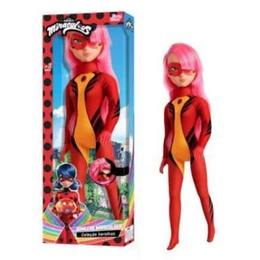 Imagem de Miraculous Boneca Ladydragon 55cm Baby Brink - Novabrink, Vermelho, Mi
