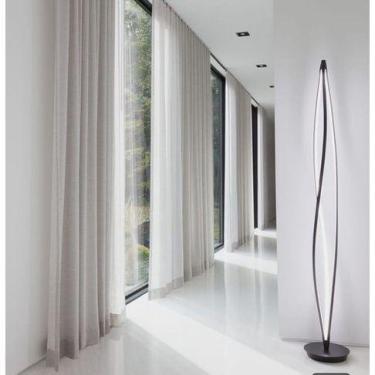 Imagem de Cortina Gazelinho 8mx2,4m forro Microfibra Trilho suiço Duplo - Chrisn