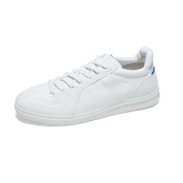 Imagem de Rothy's O tênis RS01 masculino, casual, moderno, feito de garrafas de plástico reciclado e lavável na máquina, Branco, 39