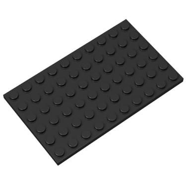 Imagem de Classic Black Plates Bulk, 6x10 Building Plates Flat 10 Piece, Compatible with Lego Parts and Pieces