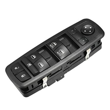 Imagem de ACROPIX Interruptor dianteiro esquerdo para janela elétrica mestre do lado do motorista adequado para Dodge Charger - Pacote com 1 preto