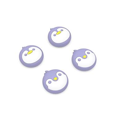 Imagem de PlayVital Thumb Grip Caps for Xbox Series S/X, Xbox One, Elite Series 2 Controller, Cute Joystick Caps for ps5/EDGE/ps4, Thumbstick Cover for Switch 2 Pro/Switch Pro Controller - Penguin, Light Violet