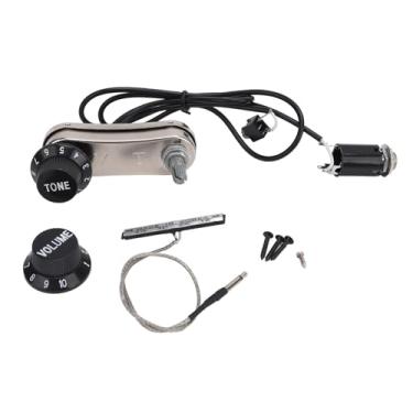 Imagem de Kit de Captação de Violino Elétrico, Controle de Volume de Tom, Construção de Plástico Metálico, Adequado para Corpo Sólido ou Violino Com Pontos Planos Sob Pontes, Amplifica Seu