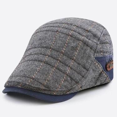 Imagem de Boina casual de hera plana masculino, Chapéu jornaleiro, Chapéus de ma
