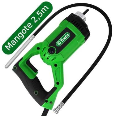 Imagem de Kit Vibrador de Concreto Portátil 1500W Mangote 2,5m Trato TVIB25, 220