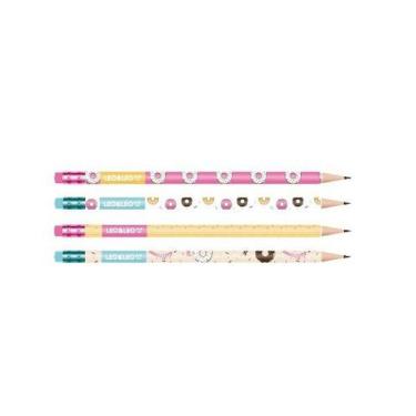 Imagem de Lápis Grafite Hb Preto Donuts c/ Borracha Leo&leo 216 un, Lápis Grafit