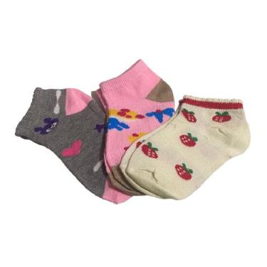 Imagem de Meias infantil Inverno Frio Feminina 2 a 4 anos c/24 pares - Blook