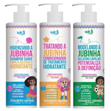 Imagem de Kit Jubinha Widi Care Shampoo + Condicionador + Geleia Modeladora Hipo