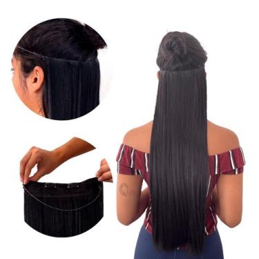 Imagem de Aplique Tiara Magica Fio Invisivel Liso - Ajustavel - 70 Cm - Cheio + 