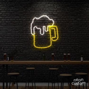 Imagem de painel letreiro led Neon Chope decoracao festa bar - Neon Custom, Mult
