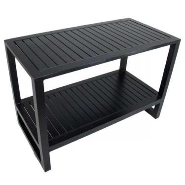 Imagem de Aparador Roma em Alumínio com Tampo Ripado para Área, Cozinha, Sala e 