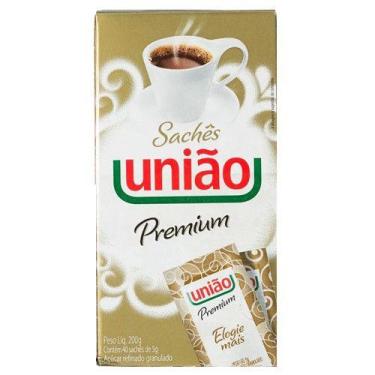 Imagem de Açúcar Premium saches UNIÃO 200g