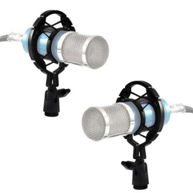 Imagem de Kit 2 Shock Mount P/ Microfone Condensador Suporte Aranha - Waver, Pre