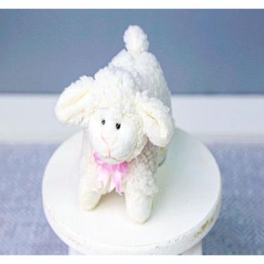 Imagem de Pelucia ovelha dolly 15 cm - detalhe laço - CKD CONFECCOES, Rosa