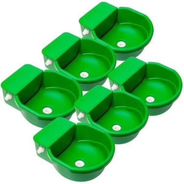 Imagem de Bebedouro Automático Cocho Alto C/boia Ralo Grande Porte 7Lt 6Un - ALV