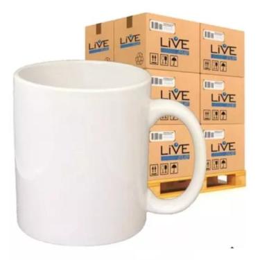 Imagem de 12 Und Caneca Branca Para Sublimação Live Aaa 325ml - Live Sub!