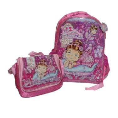 Imagem de Kit Mochila Infantil Clio Escolar Maribel c/ Lancheira MR7290J, Rosa