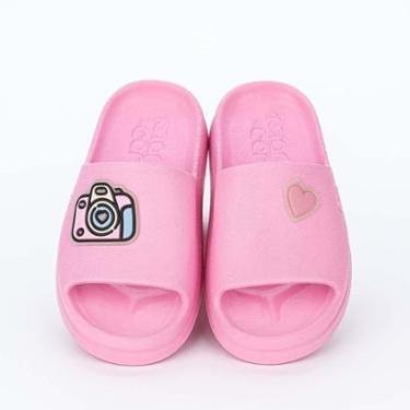 Imagem de Chinelo Slide Infantil Feminino Mar e Cor Candy Click Rosa-Feminino