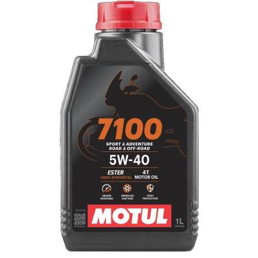 Imagem de 7100 5w40 Óleo para Motor de Moto 100% Sintético Motul 1L 4T